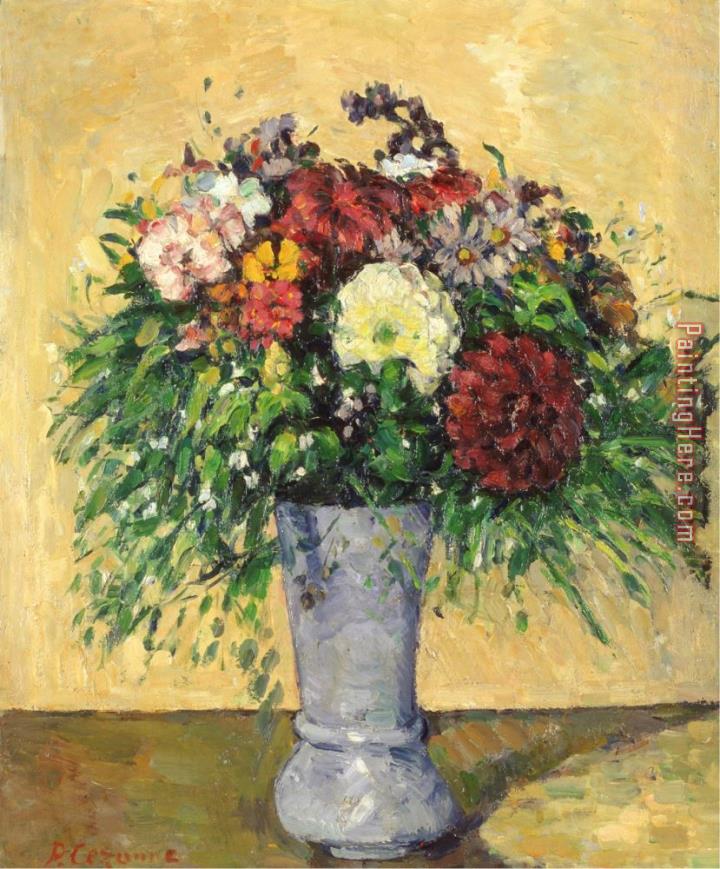 Paul Cezanne Bouquet of Flowers in a Vase Circa 1877